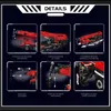 Collage of images showing the features and functions of a red crane toy. Voir les images du produit