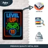 Blechschild 20x30cm Level Up 11 Gaming Geburtstag Neon Produktbild-Vorschau 3