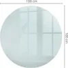 A circular glass tabletop with dimensions indicated. Produktbild-Vorschau