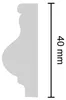 Decosa Flachprofil V40, weiß, 40 mm, Länge: 2 m - 010 Stück Produktbild-Vorschau 3