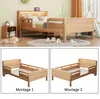 Flieks Kinderbett Holzbett 90x200cm mit Rausfallschutz, Produktbild-Vorschau 5