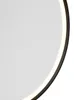 Badezimmerspiegel Schwarz 50 cm inkl  LED 3 Stufen Dimmbar Produktbild-Vorschau 2