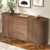 Merax dressoir met 3 lades en schuifdeuren, commode gemaakt Productafbeelding-voorbeeld 3