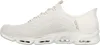 Side view of a beige Skechers slip-on sneaker against a white background. Produktbild-Vorschau