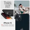 Spigen Thin Fit Backcover voor de Apple iPhone 15 - Zwart Productafbeelding-voorbeeld 10