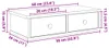 vidaXL Scaffale a muro con cassetti in legno vecchio Anteprima dell’immagine prodotto 8
