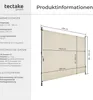 Product information and dimensions for a retractable awning. Náhled obrázku produktu
