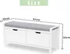 Happy Home Sitzbank mit stauraum Schuhbank mit sitzkissen, Produktbild-Vorschau 2