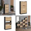 Schuhkipper Vicco Luca Anthrazit/Goldkraft Eiche 59 x 105 Produktbild-Vorschau 7