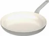 A white and gray frying pan on a white background. Produktbild-Vorschau