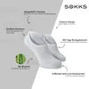 SOKKS Calcetines Invisibles Blanco – calcetines invisibles para sneakers de Viscosa de Bambú — Ventajas: Fabricados en Europa, 100 días de devolución, 12 meses de garantía antiagujeros Vista previa de la imagen del producto