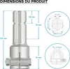 Wiltec Manchon de Prise de force Cardan - Longueur 175 mm - Voir les images du produit 7