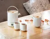 Bredemeijer TeaforOne-Set Umea Keramik weiß matt Bamb. Anteprima dell’immagine prodotto 6