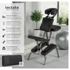 tectake® Massagestuhl klappbar 80 x 50 x 105 cm Produktbild-Vorschau 2