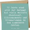 Mr. & Mrs. Panda Klappkarte Spruch 70. Geburtstag Beginn - Produktbild-Vorschau 1