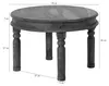 MASSIVMOEBEL24.DE Couchtisch Sheesham rund Ø 70 cm grau Produktbild-Vorschau 6