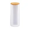 Relaxdays – zestaw 2 pojemników na waciki, akryl, bambus, Podgląd zdjęcia produktu 10