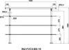 AICA Handlauf 150cm Geländer 3 Querstäbe Treppengeländer Produktbild-Vorschau 4