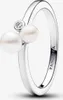 PANDORA Damenring aus Sterlingsilber mit Perlen und Produktbild-Vorschau 4
