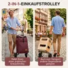 Sekey Klappbar Einkaufstrolley 2 Räder Aluminium, mit 50L Produktbild-Vorschau 2