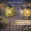 3er Set Solar Gartenstecker Windlicht Solarleuchten mit Produktbild-Vorschau 4