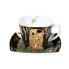 2er Set Gustav Klimt Tassen mit Untertasse SET 1 250ml Produktbild-Vorschau 2