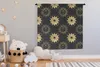 MuchoWow® Wandteppich Wandbehang Muster - Sonne - Sterne - Produktbild-Vorschau 3