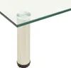 vidaXL TV stolík 60x35x17 cm Transparentné tvrdené sklo Náhľad obrázku produktu 3