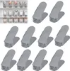 UISEBRT 20er Verstellbarer Schuhregale Set Rutschfest Produktbild-Vorschau 1