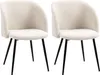 HOMCOM Lot de 2 chaises de salle à manger chaise de cuisine Voir les images du produit 1