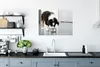 MuchoWow® Poster Ein Border Collie frisst 80x60 cm - Kunst Produktbild-Vorschau 3