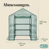 TOM Folien Gewächshaus | 2,4 m² | 140g/m² | Produktbild-Vorschau 12