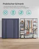 SONGMICS Kleiderschrank, Faltschrank mit Kleiderstange, 12 Produktbild-Vorschau 3