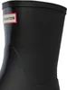 Close-up of the top part of a black boot. Produktbild-Vorschau