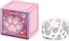 A pink desk organizer and a roll of decorative tape with cat motifs are displayed against a white background. Voir les images du produit