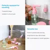 Intirilife Flaschen Set in ROSA TRANSPARENT – Mehrteiliges Produktbild-Vorschau 3