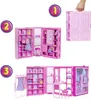A Barbie Dream Wardrobe playset shown in different configurations. Produktbild-Vorschau