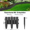 TolleTour 20 Stück Rasenkante Holzoptik Beeteinfassung Produktbild-Vorschau 2