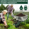 MIDORI® Schubkarre 100 Liter 210kg Luftreifen Bauschubkarre Produktbild-Vorschau 3