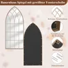 COSTWAY Farmhouse Cornice per specchio, specchio da parete Anteprima dell’immagine prodotto 4