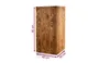 A wooden column with dimensions indicated by measurement lines and text. Voir les images du produit