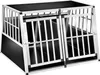 tectake® Hundetransportbox doppel mit schräger Rückwand mit Produktbild-Vorschau 1