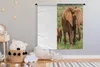 MuchoWow® Wandteppich Wandbehang Elefantenbaby mit seiner Produktbild-Vorschau 3