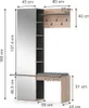 Garderobe Vicco Adeline Goldkraft Eiche 120 x 190 cm, Model Produktbild-Vorschau 7
