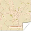 MuchoWow® Poster Karte - Gummersbach - Stadtplan - Vintage Produktbild-Vorschau 1