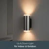 MeLiTec LED-Wandleuchte, Up- and Down-Light rund, matt Produktbild-Vorschau 3