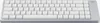 A top-down view of a white and silver mechanical keyboard on a white background. Produktbild-Vorschau