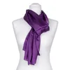 Seidenschal Halstuch Schal kurz violett lila Seide 150x35cm Produktbild-Vorschau 2