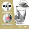deluxe4home® Hängesessel mit 2 Kissen Hellgrau + Produktbild-Vorschau 3