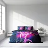 A bed with a duvet cover and pillowcases featuring a gaming theme. Produktbild-Vorschau